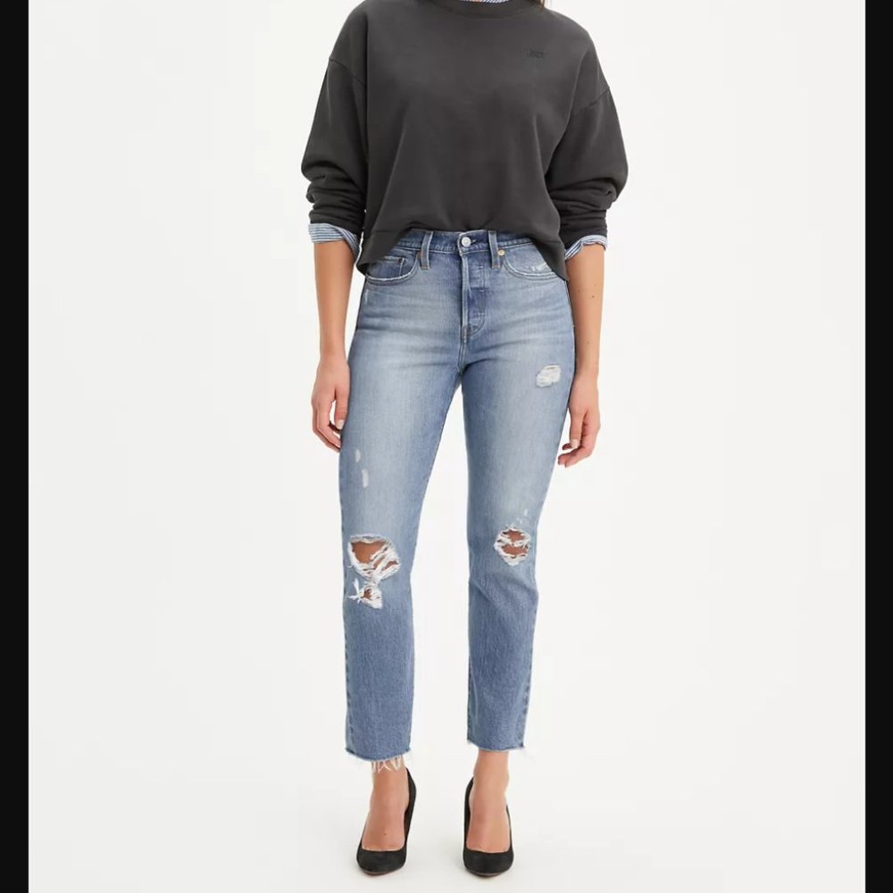 Levi's Wedgie Fit Straight Ankle Jeans